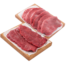 Malse runderbieflappen of runderschnitzels